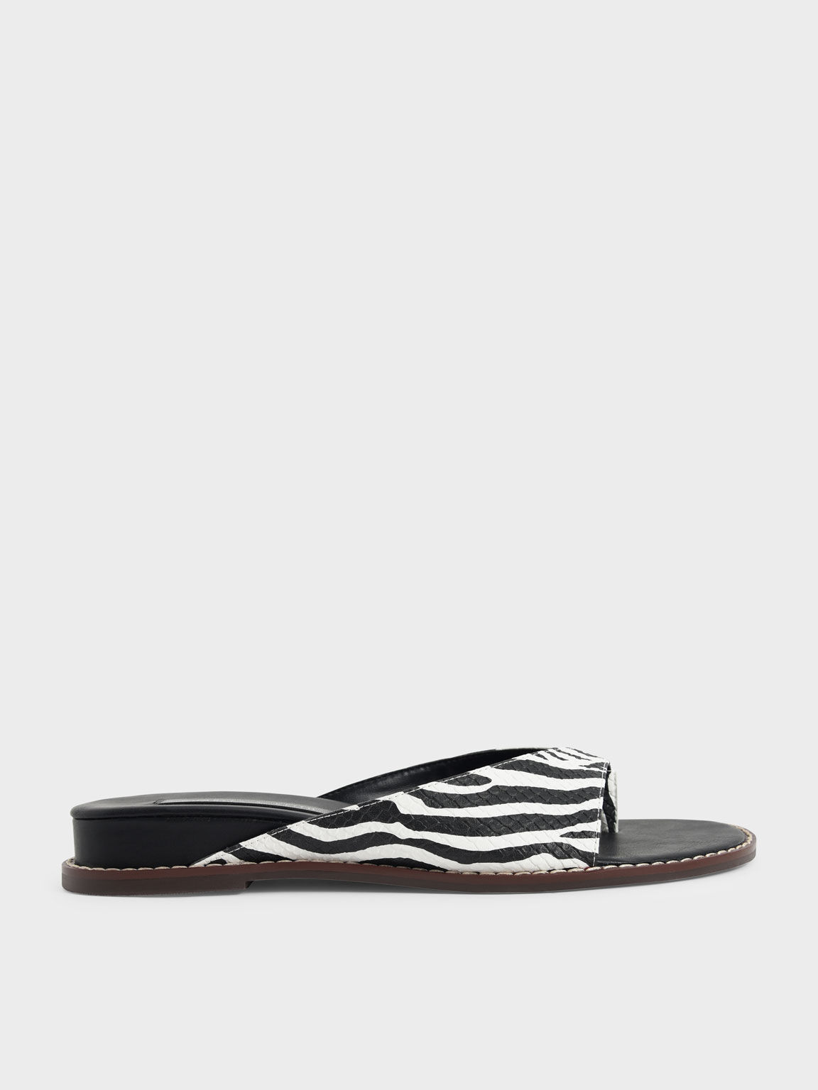 Women's Zebra  Ankle Strap Sandals Flip Flops Size 5.5-10 